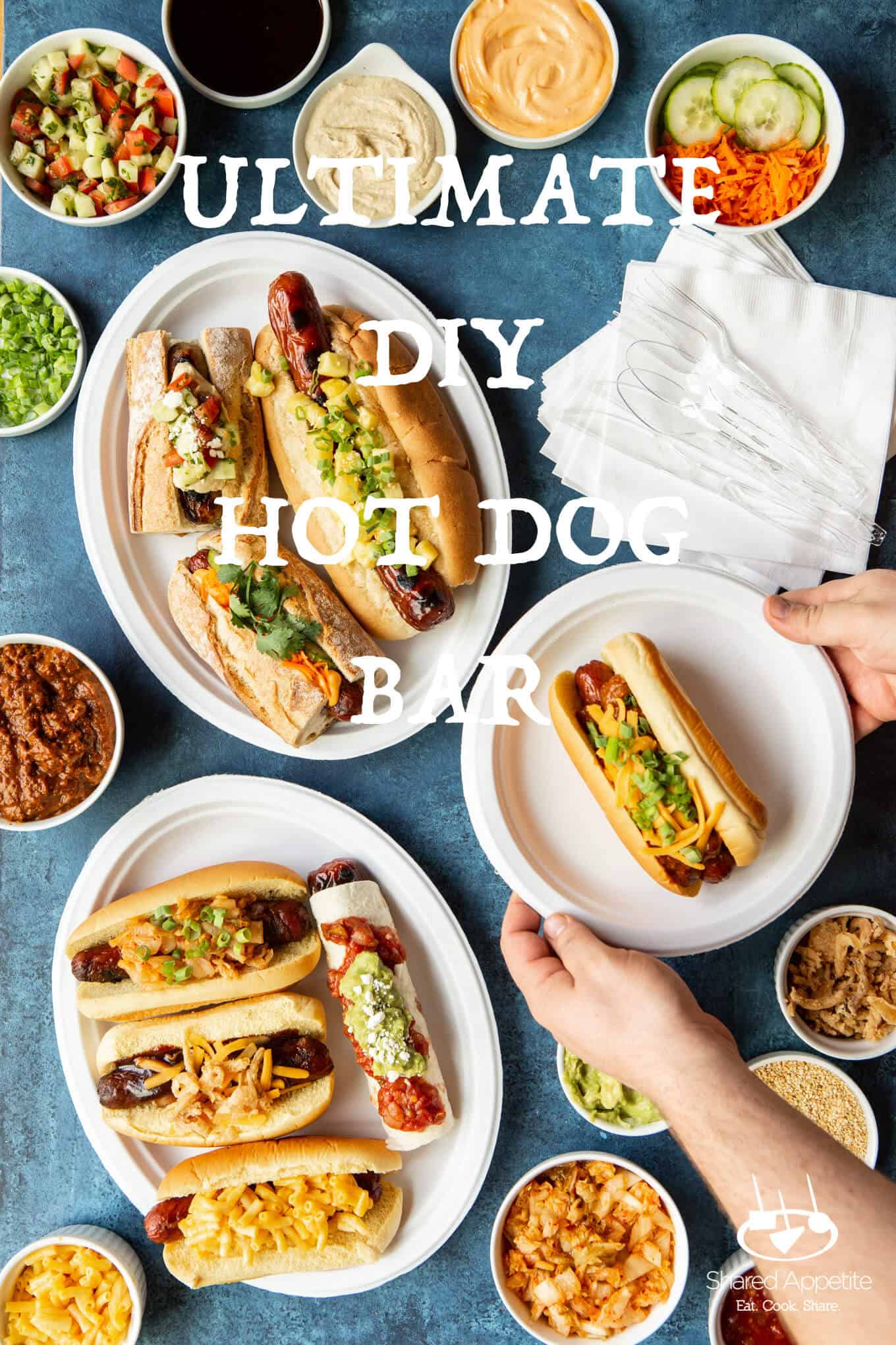 Ultimate DIY Hot Dog Bar - Shared Appetite